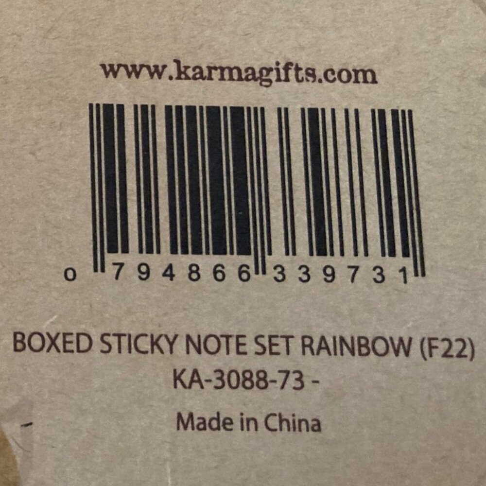 Karma Sticky Note Set “Rainbow” - Picture 7 of 9